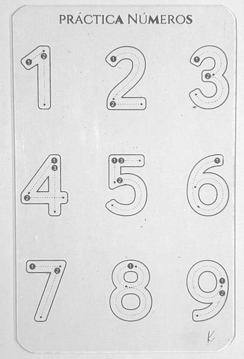 Lámina Números