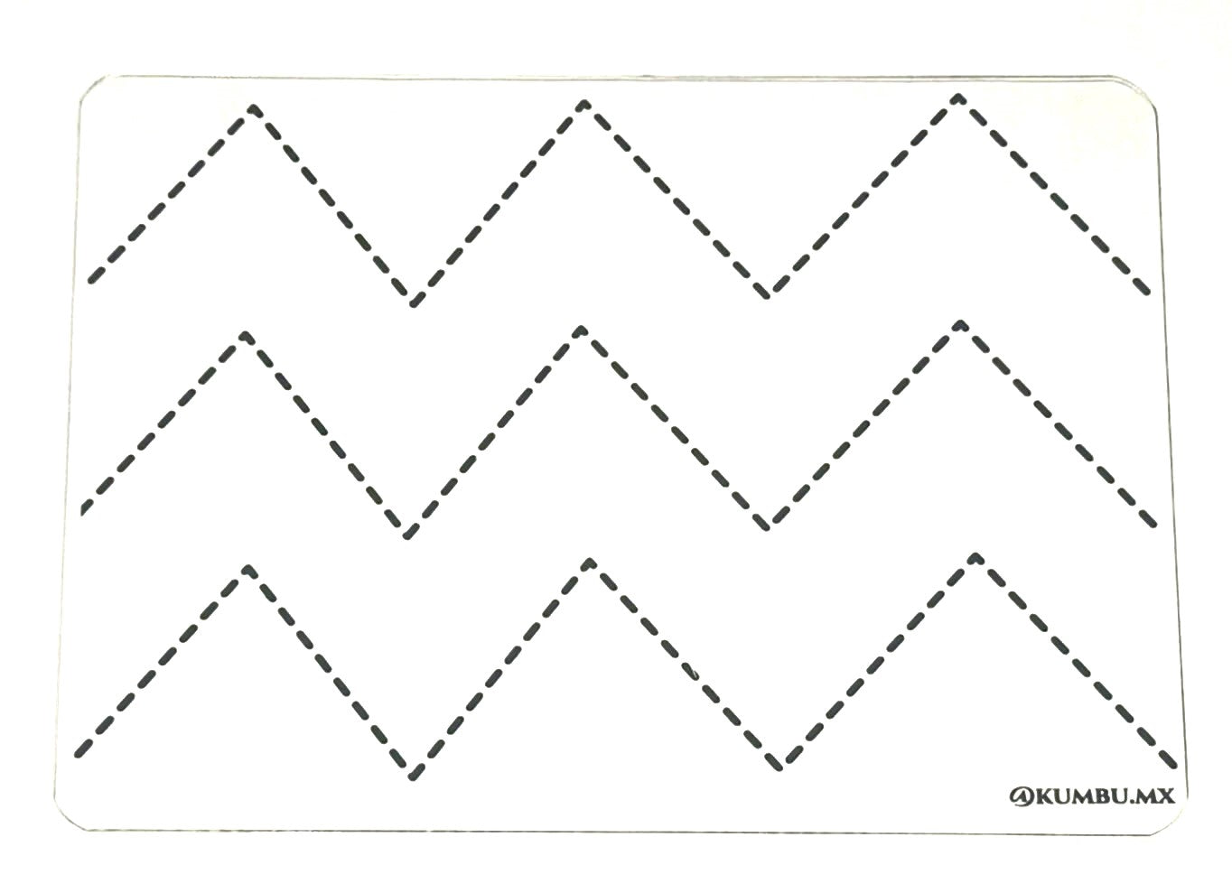 Lámina trazo zig-zag