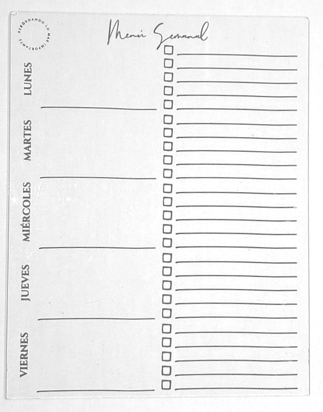 Menú Planner